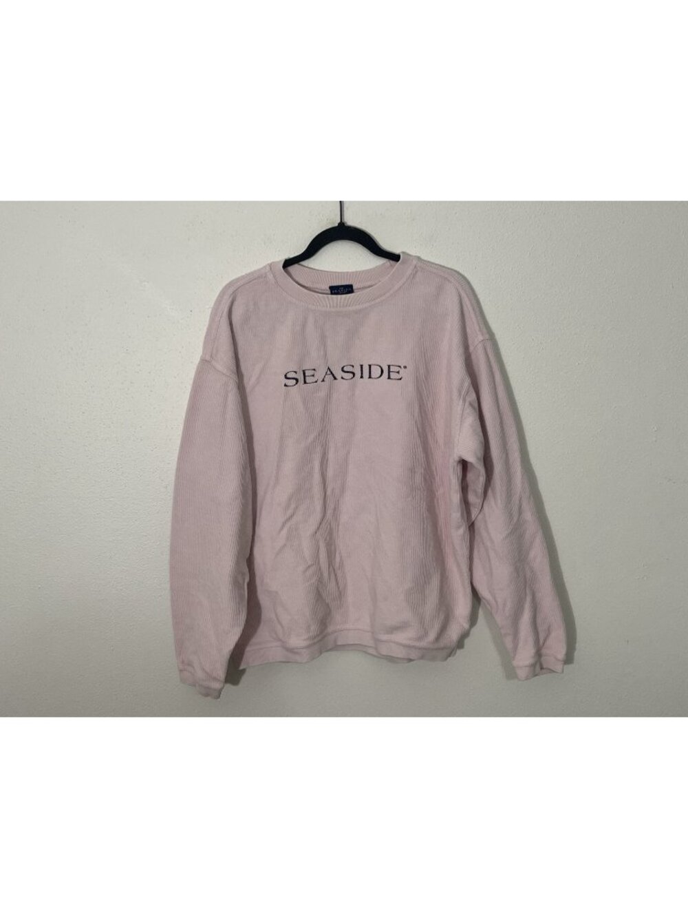 The Seaside Style Seaside Light Pink Waffle Knit Top Size Large